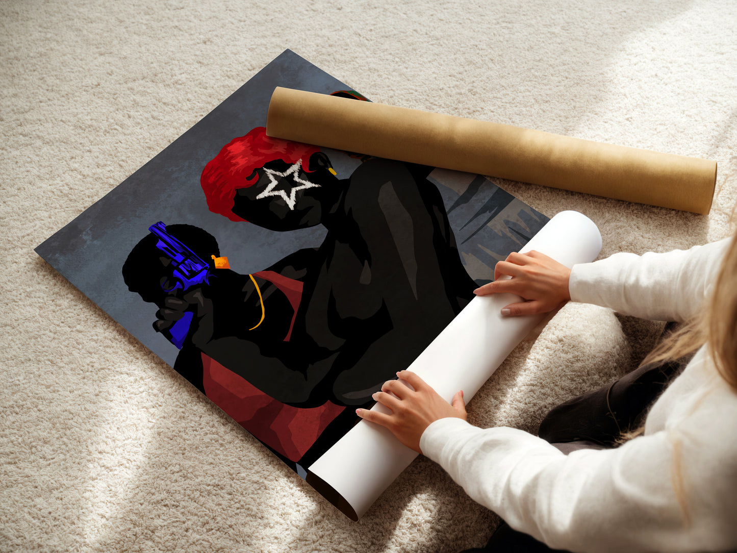 "BLUE REVOLVER" Print