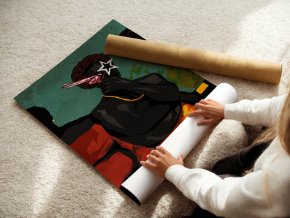 "PINK REVOLVER" Print